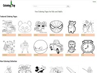 Desktop screenshot for coloring.top