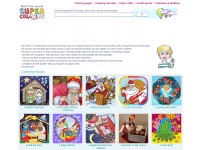 Desktop screenshot for supercoloring.com