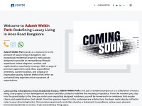 Desktop screenshot for adarshwelkinparks.in