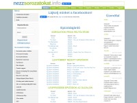 Desktop screenshot for nezzsorozatokat.info