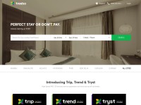 Desktop screenshot for treebo.com