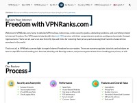 Desktop screenshot for vpnranks.com