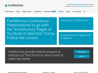 Desktop screenshot for fairmormon.org