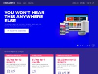 Desktop screenshot for siriusxm.com