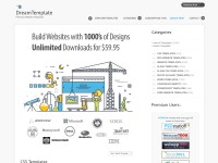 Desktop screenshot for dreamtemplate.com