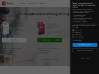 Desktop screenshot for avira.com