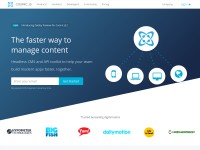 Desktop screenshot for cosmicjs.com