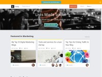 Desktop screenshot for list.ly