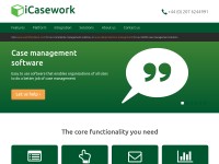 Desktop screenshot for icasework.com