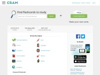 Desktop screenshot for cram.com