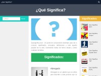 Desktop screenshot for quesignifica.club