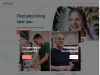 Desktop screenshot for merlinjobs.com