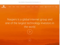 Desktop screenshot for naspers.com