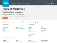 Desktop screenshot for tennantco.com