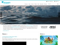 Desktop screenshot for answersingenesis.org