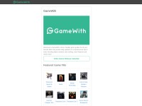 Desktop screenshot for gamewith.net