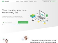 Desktop screenshot for timecamp.com
