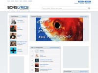 Desktop screenshot for songlyrics.com