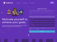 Desktop screenshot for habitica.com