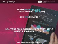 Desktop screenshot for dittomusic.com