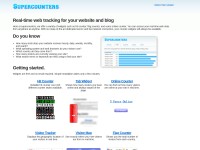 Desktop screenshot for supercounters.com