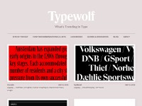 Desktop screenshot for typewolf.com