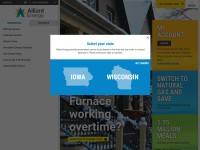 Desktop screenshot for alliantenergy.com