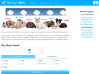 Desktop screenshot for mydogsname.com