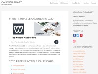 Desktop screenshot for calendarkart.com