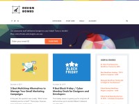 Desktop screenshot for designbombs.com