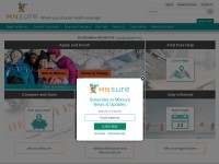 Desktop screenshot for mnsure.org