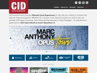 Desktop screenshot for cidentertainment.com