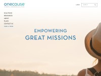 Desktop screenshot for onecause.com