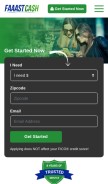 How faaastcash.com looks like on a mobile device such as an iPhone.