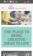 How fabfab.net looks like on a mobile device such as an iPhone.