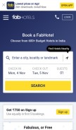 How fabhotels.com looks like on a mobile device such as an iPhone.