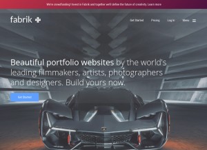 How fabrik.io looks like on a tablet such as an iPad.