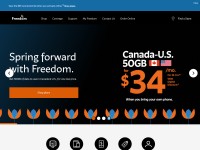 Desktop screenshot for freedommobile.ca