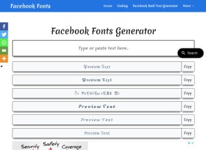 How facebook-fonts.netstudy.in looks like on a tablet such as an iPad.