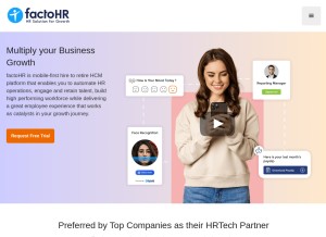 How factohr.com looks like on a tablet such as an iPad.