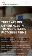 How factortrucking.org looks like on a mobile device such as an iPhone.