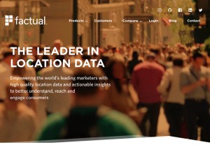 How factual.com looks like on a tablet such as an iPad.