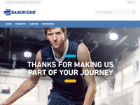 Desktop screenshot for bauerfeind.com