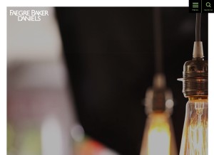 How faegrebd.com looks like on a tablet such as an iPad.