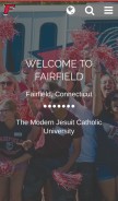 How fairfield.edu looks like on a mobile device such as an iPhone.