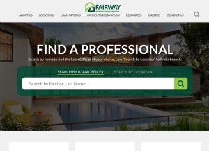 How fairwayindependentmc.com looks like on a tablet such as an iPad.