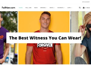 How faithize.com looks like on a tablet such as an iPad.