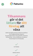 How fakturino.se looks like on a mobile device such as an iPhone.