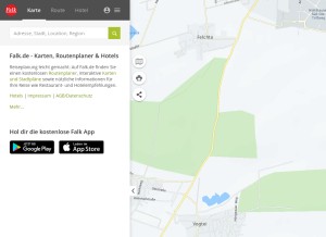How falk.de looks like on a tablet such as an iPad.