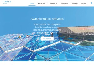 How famaso.com.au looks like on a tablet such as an iPad.